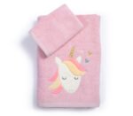 Σετ Πετσέτες Παιδικές 2 Τεμαχίων Nef Nef Unicorn For Ever Pink - Image 3