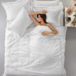 Σετ Σεντόνια King Size 270×280 Guy Laroche (Διπλό Πλακέ) Nice White-L.Silver