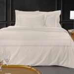 Σετ Σεντόνια King Size 270×280 Guy Laroche (Διπλό Πλακέ) Nice Natural-L.Silver