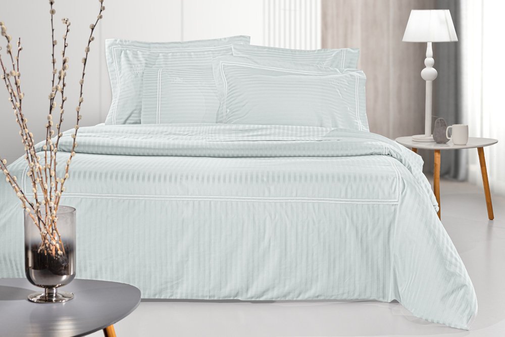 1110092224082 Σετ Σεντόνια King Size 270×280 Guy Laroche (Διπλό Πλακέ) Nice Moonlight-White - Image 1