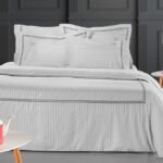 Σετ Σεντόνια King Size 270×280 Guy Laroche (Διπλό Πλακέ) Nice Cement-D.Silver