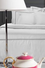 Σετ Σεντόνια King Size 270×280 Guy Laroche (Διπλό Πλακέ) Nice Cement-D.Silver - Image 3