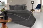 Σετ Σεντόνια King Size 270×280 Guy Laroche (Διπλό Πλακέ) Nice Anthracite-Silver