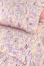 Σετ Σεντόνια Μονά 160×250 Guy Laroche Letters Pink - Image 3