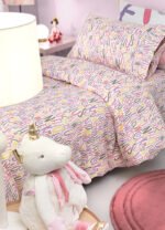 Σετ Σεντόνια Μονά 160×250 Guy Laroche Letters Pink - Image 4