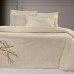 Σετ Σεντόνια Φανελένια Μονά 170×265 Guy Laroche Mira Mocca