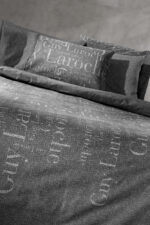 Σετ Σεντόνια Φανελένια Μονά 170×265 Guy Laroche Brand Carbon - Image 2