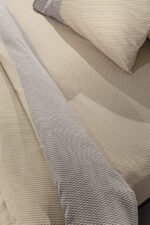 Σετ Σεντόνια Φανελένια Υπέρδιπλα Με Λάστιχο 165×200+35 Guy Laroche Verona Taupe - Image 3