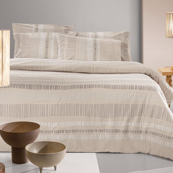 Σετ Σεντόνια Φανελένια King Size 270×265 Guy Laroche Nuvola Taupe