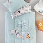 Πάπλωμα Μονό 160×220 Guy Laroche Zootopia Aqua-Grey Suede Kids