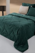 Κουβερτοπάπλωμα Υπέρδιπλο 220×240 Guy Laroche Drops Petrol