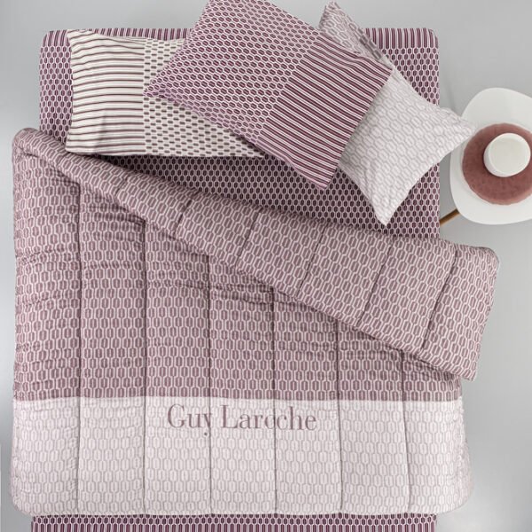 Παπλωματοθήκη Υπέρδιπλη 225×245 Guy Laroche Galleon Amethyst Suede