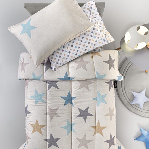 Παπλωματοθήκη Μονή 165×225 Guy Laroche Cosmos Natural Suede Kids
