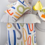 Παπλωματοθήκη Μονή 165×225 Guy Laroche Letters Multi Suede Kids