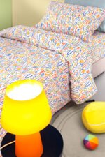 Σετ Παπλωματοθήκη Μονή 165×225 Guy Laroche Letters Multi - Image 2