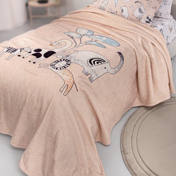 Κουβέρτα Fleece Ultra Soft Μονή 160×220 Guy Laroche Zootopia Cameo