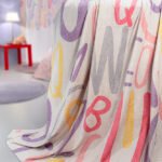 Κουβέρτα Fleece Ultra Soft Μονή 160×220 Guy Laroche Letters Pink