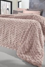 Γούνινη Κουβέρτα UltraSoft King SIze 260×240 Guy Laroche Elixir Old Pink - Image 2