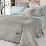 Σετ Κουβέρτα Καπιτονέ Μονή 160×220 & Μαξιλαροθήκη 48×48 Guy Laroche Bolzano Vison