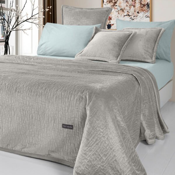 Σετ Κουβέρτα Καπιτονέ Μονή 160×220 & Μαξιλαροθήκη 48×48 Guy Laroche Bolzano Vison