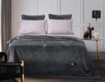 Σετ Κουβέρτα Καπιτονέ Ημίδιπλη 180×220 & Μαξιλαροθήκη 52×52 Guy Laroche Bolzano Anthracite