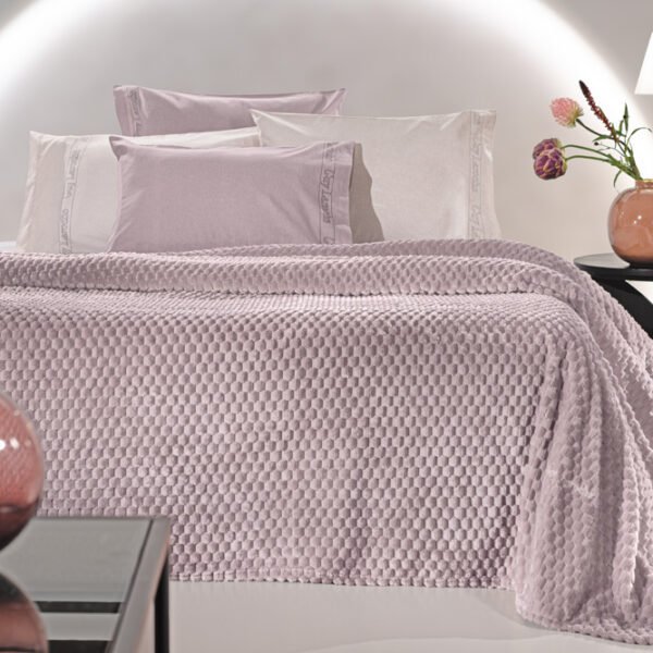 Κουβέρτα Fleece Μονή 160×220 & Μαξιλαροθήκη 43×43 Διακόσμησης Guy Laroche Smoothie Melanze