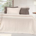 Κουβέρτα Fleece Μονή 160×220 & Μαξιλαροθήκη 43×43 Διακόσμησης Guy Laroche Smoothie Ivory