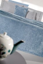 Κουβέρτα Fleece Μονή 160×220 & Μαξιλαροθήκη 43×43 Διακόσμησης Guy Laroche Smoothie Blue - Image 3