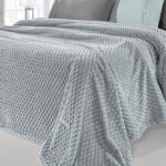 Κουβέρτα Fleece Υπέρδιπλη 220×240 & Μαξιλαροθήκη 52×52 Διακόσμησης Guy Laroche Smoothie Silver