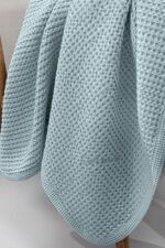 Κουβέρτα Πικέ Κούνιας 110×130 Guy Laroche Prewashed Bebe Bella L.Blue - Image 2