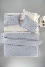 Σετ Κουβερλί Υπέρδιπλο 240×250 Guy Laroche Brick Silver - Image 5