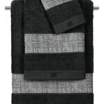 Σετ Πετσέτες 3 Τεμαχίων Guy Laroche Valley Silver-Black