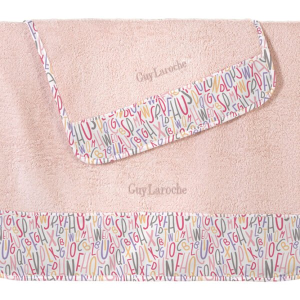 Σετ Πετσέτες Παιδικές 2 Τεμαχίων Guy Laroche Letters Pink