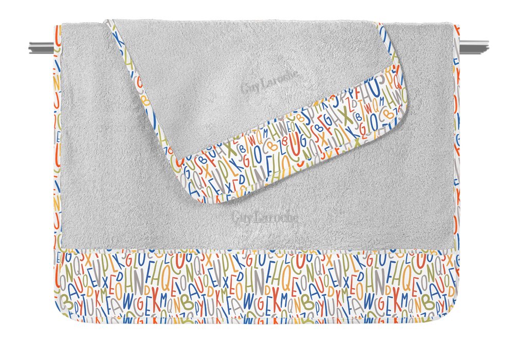 1122092224026 Σετ Πετσέτες Παιδικές 2 Τεμαχίων Guy Laroche Letters Multi - Image 1