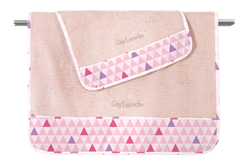 1122092224032 Σετ Πετσέτες Παιδικές 2 Τεμαχίων Guy Laroche Two2Twenty Pudra - Image 1