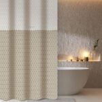 Κουρτίνα Μπάνιου 180×185 Αδιάβροχη Guy Laroche Galleon Natural