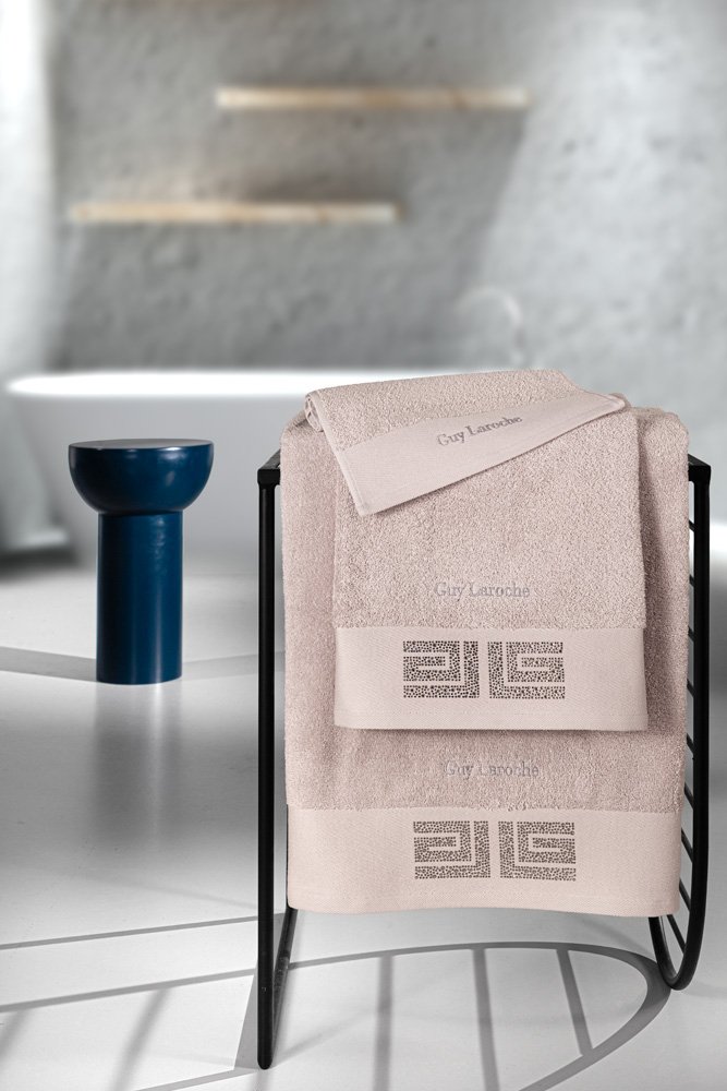 1131090224001 Σετ Πετσέτες 3 Τεμαχίων Guy Laroche Marlen Old Pink - Image 1