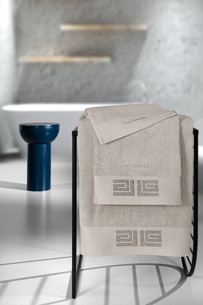 1131090224002 Σετ Πετσέτες 3 Τεμαχίων Guy Laroche Marlen Natural - Image 1