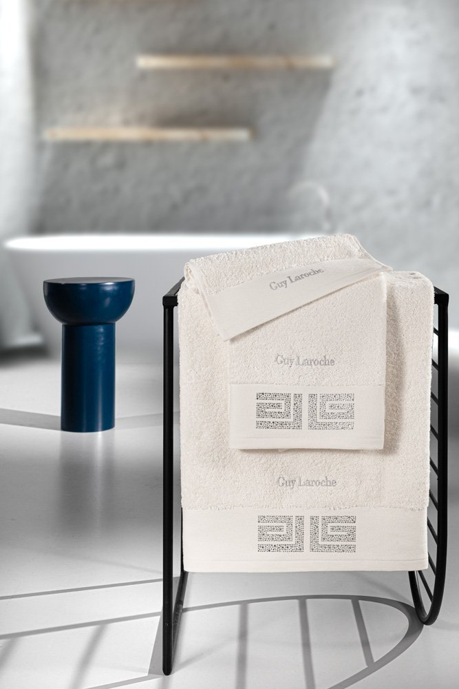 1131090224003 Σετ Πετσέτες 3 Τεμαχίων Guy Laroche Marlen Ivory - Image 1