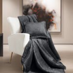 Σετ Ριχτάρι Καπιτονέ 130×170 & Μαξιλαροθήκη 40×40 Διακόσμησης Guy Laroche Bolzano Anthracite