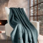 Σετ Ριχτάρι Καπιτονέ 130×170 & Μαξιλαροθήκη 40×40 Διακόσμησης Guy Laroche Bolzano Emerald