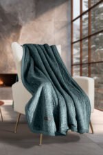 Σετ Ριχτάρι Καπιτονέ 130×170 & Μαξιλαροθήκη 40×40 Διακόσμησης Guy Laroche Bolzano Emerald