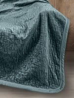 Σετ Ριχτάρι Καπιτονέ 130×170 & Μαξιλαροθήκη 40×40 Διακόσμησης Guy Laroche Bolzano Emerald - Image 2