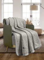 Σετ Ριχτάρι Καπιτονέ 130×170 & Μαξιλαροθήκη 40×40 Διακόσμησης Guy Laroche Bolzano Vison