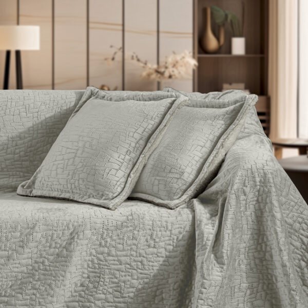 Σετ Ριχτάρι Καπιτονέ 130×170 & Μαξιλαροθήκη 40×40 Διακόσμησης Guy Laroche Bolzano Khaki