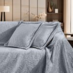 Σετ Ριχτάρι Καπιτονέ 130×170 & Μαξιλαροθήκη 40×40 Διακόσμησης Guy Laroche Bolzano Silver