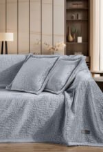 Σετ Ριχτάρι Καπιτονέ 130×170 & Μαξιλαροθήκη 40×40 Διακόσμησης Guy Laroche Bolzano Silver