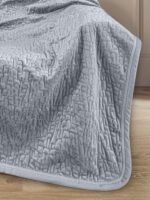 Σετ Ριχτάρι Καπιτονέ 130×170 & Μαξιλαροθήκη 40×40 Διακόσμησης Guy Laroche Bolzano Silver - Image 2