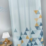 Παιδική Κουρτίνα Με Τρέσα 145×270 Guy Laroche Two2Twenty Aqua-Grey