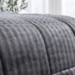Κουβερτοπάπλωμα υπέρδιπλο Art 12511 220x240 Γκρι   Beauty Home - Image 3